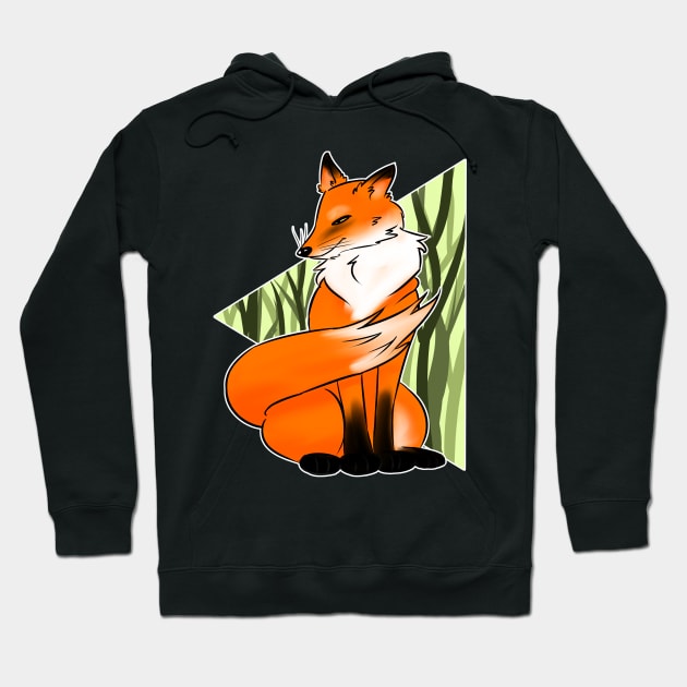 Wise Fox in the forest Hoodie by Goldarcanine